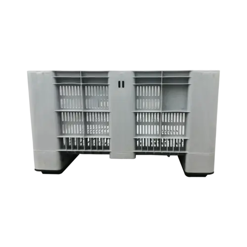 Contentor Palete Plástico | Perfurado, 4 pés, 1200x1000x580mm - 400L - Novo