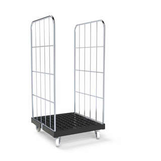Roll Container de 2 laterais, 815x724x1530 mm, pacote plano