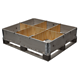Parede divisória de paletes 1200x1000x200mm - 6 compartimentos