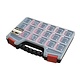 Caixa plástica organizadora 325x245x50mm - 18 compartimentos