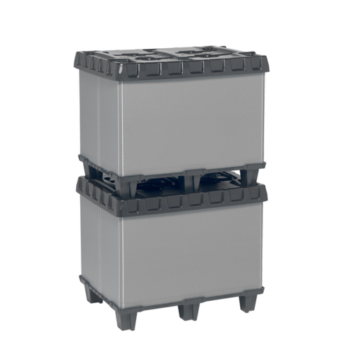 Contentor plástico 820x620x635mm - dobrável