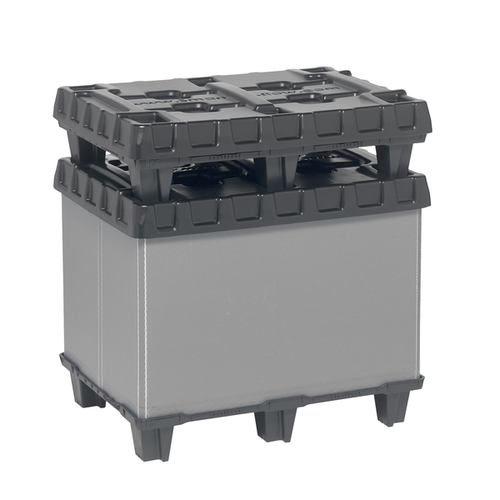 Contentor plástico 820x620x635mm - dobrável