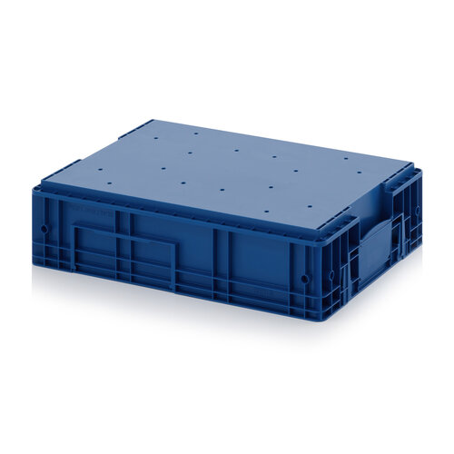 Caixa KLT 594x396x147mm - 25 L - Plástico PP - Azul