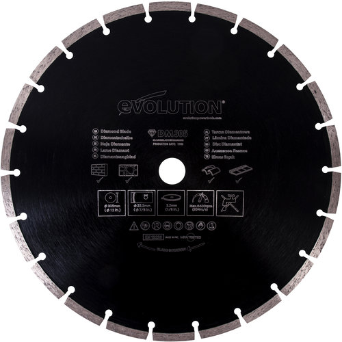 Evolution Power Tools Build Line Diamantblad Disc Cutter 305 mm Evolution Power Tools Build Line Diamantblad Disc Cutter 305 mm