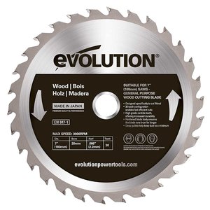 Evolution Power Tools Steel Line LAME BOIS 180 MM  - CS