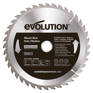 Evolution Power Tools Steel Line SAW BLADE WOOD 230 MM - CS