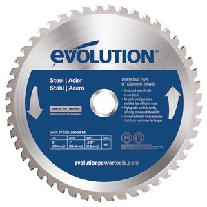 Evolution Power Tools Steel Line SAW BLADE STEEL 230 MM - CS