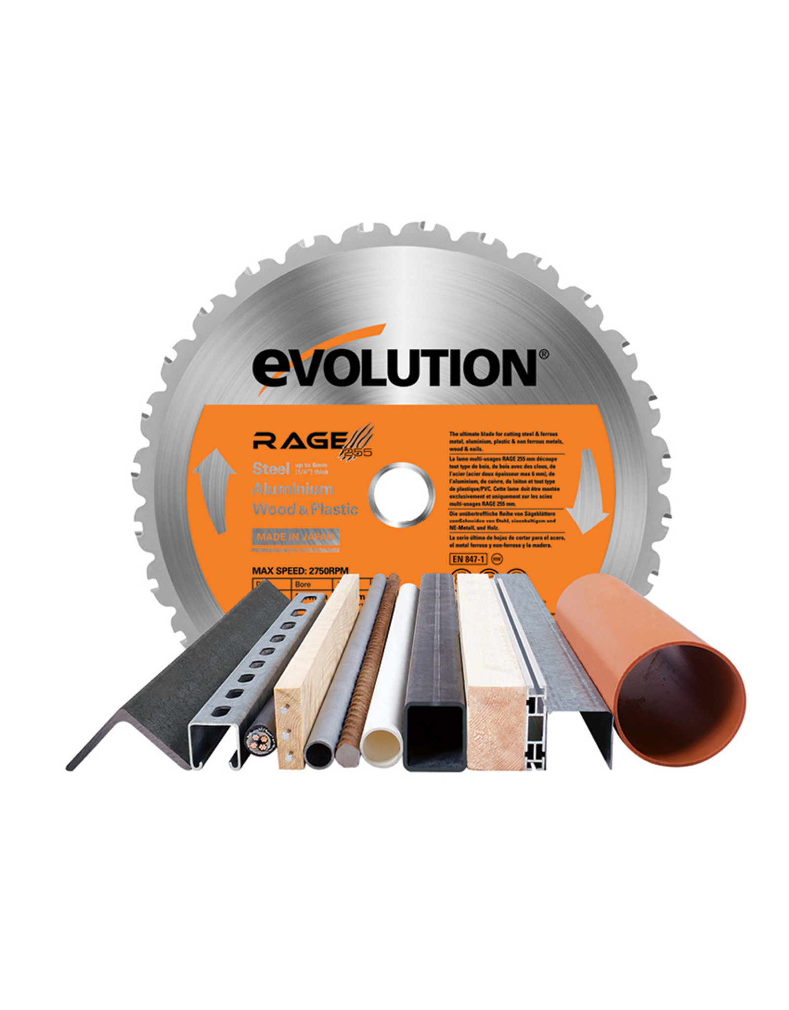 Evolution Power Tools Build Line TABLE SAW RAGE 5-S + 1 SAW BLADE