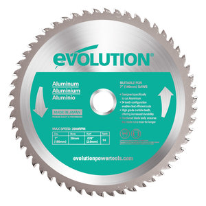 Evolution Power Tools Build Line LAME ALUMINIUM 185 MM - MS