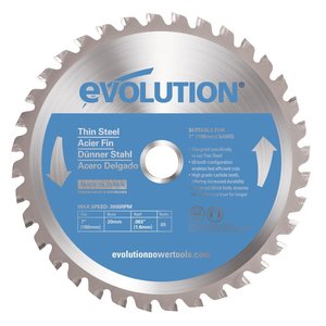 Evolution Power Tools Steel Line LAME DE SCIE ACIER FIN 180 MM - CS