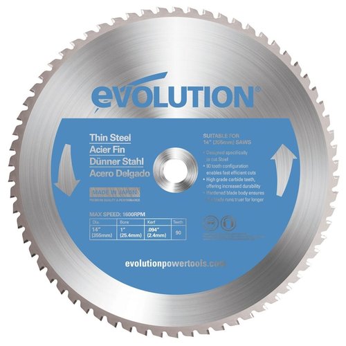 Evolution Power Tools Steel Line SAW BLADE THIN STEEL 355 MM FOR CIRCULAR AND CHOP SAWS