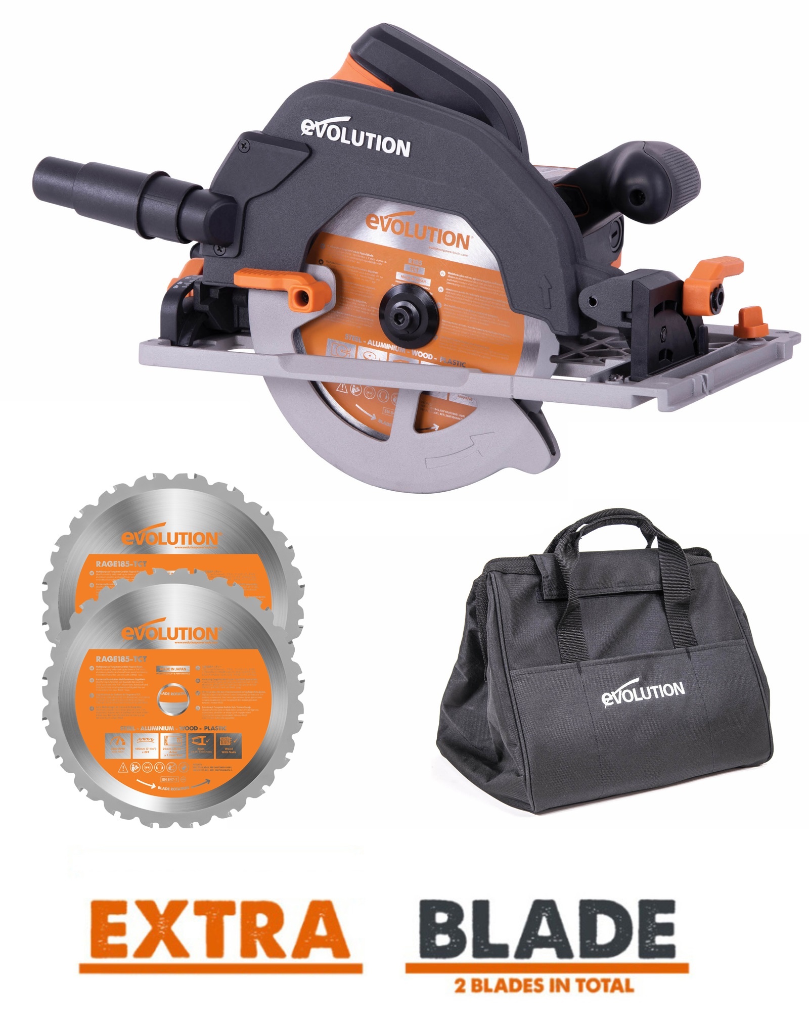 MULTIFUNCTIONAL CIRCULAR SAW RAGE R185 CCSX+ + 1 EXTRA SAW BLADE