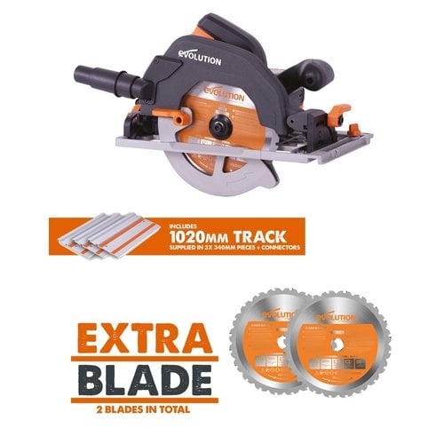 Evolution Power Tools Build Line MULTIFUNCTIONAL CIRCULAR SAW RAGE R185 CCSX + 1 EXTRA SAW BLADE