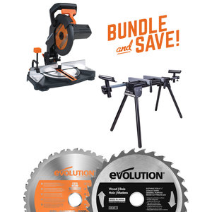 Evolution Power Tools Build Line PROMO R210 CMS + MITRE STAND + ZAAGBLAD 210 MM HOUT