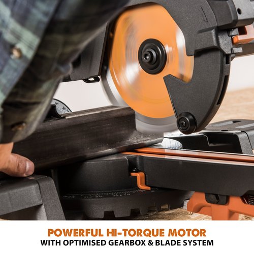 Evolution Power Tools Build Line MULTIFUNCTIONAL MITRE SAW RAGE - R185SMS+ INCL. SAW BLADE