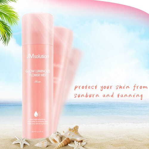 JMsolution Glow Luminous Flower Light Sun Spray Rose SPF50+ PA++++