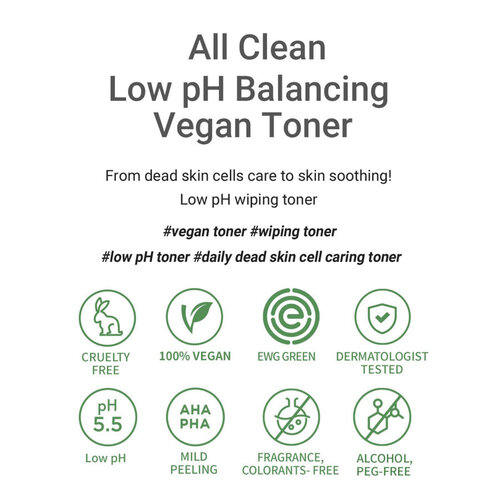 Heimish All Clean low pH Balancing Vegan Toner