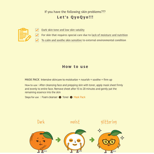 Tangerine Bright+Moist Mask