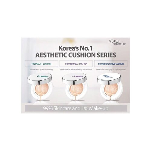 Troiareuke Seoul Aesthetic Cushion Foundation SPF 50+ Pa+++ Troiareuke Seoul Aesthetic Cushion Foundation SPF 50+ Pa+++