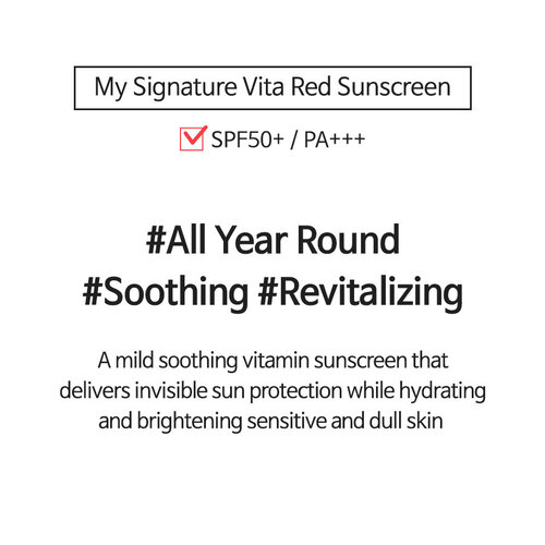 TIA'M My Signature Vita Red Sunscreen SPF50+ PA+++