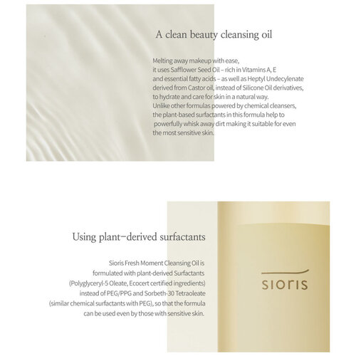 Sioris Fresh Moment Cleansing Oil