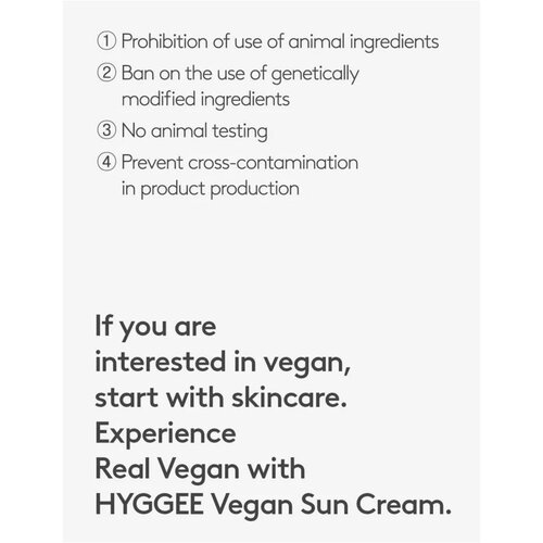 HYGGEE Vegan Sun Cream SPF53.1 PA++++ HYGGEE Vegan Sun Cream SPF53.1 PA++++