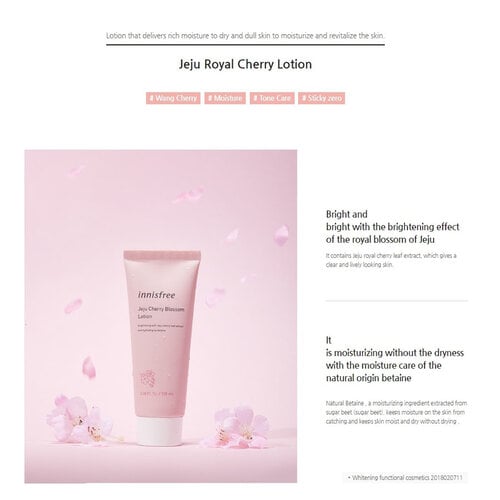 Innisfree Jeju Cherry Blossom Lotion