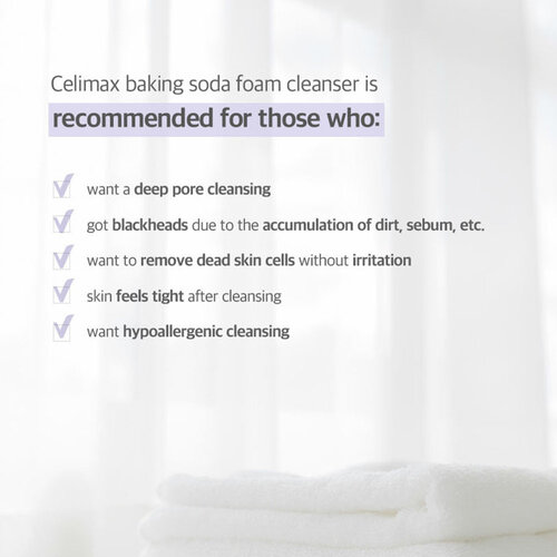 Celimax Baking Soda Deep Pore Foam Cleansing Celimax Baking Soda Deep Pore Foam Cleansing