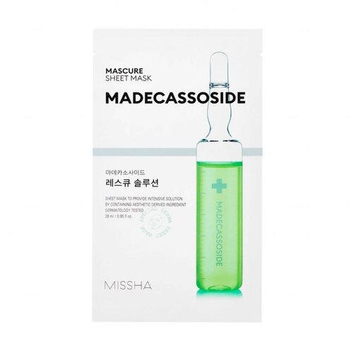 Missha Mascure Madecassoside Rescue Solution Sheet Mask