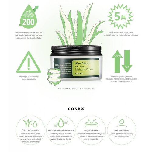 COSRX Aloe Vera Oil Free Moisture Cream COSRX Aloe Vera Oil Free Moisture Cream