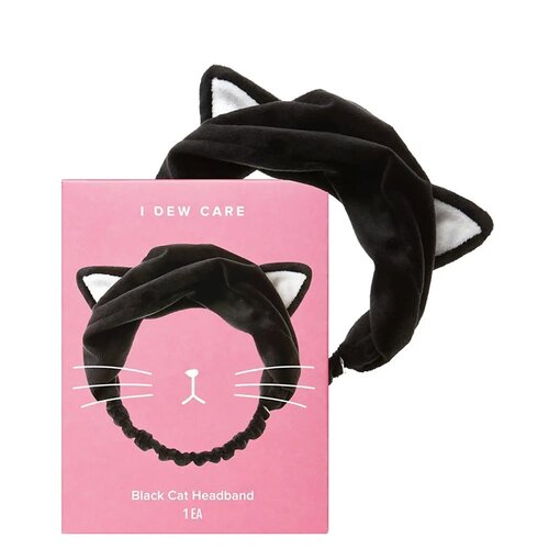 I Dew Care Black Cat Headband