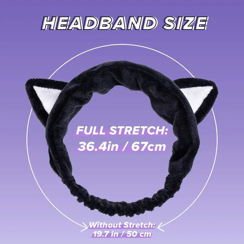 I Dew Care Black Cat Headband