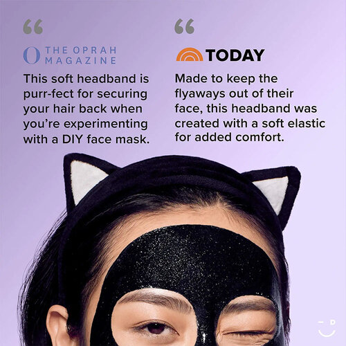 I Dew Care Black Cat Headband