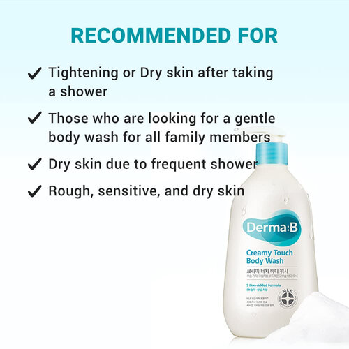 DERMA:B Creamy Touch Body Wash DERMA:B Creamy Touch Body Wash