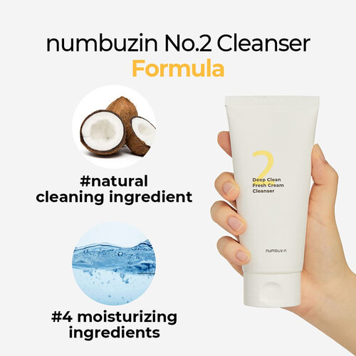 Numbuzin No.2 Deep Clean Fresh Cream Cleanser Numbuzin No.2 Deep Clean Fresh Cream Cleanser