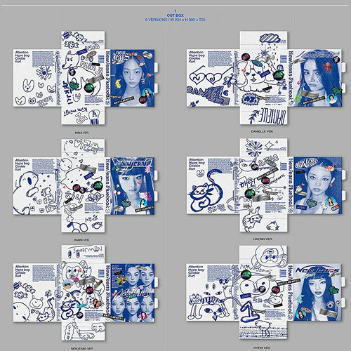 NewJeans - [NewJeans 1st EP 'New Jeans'] [Bluebook ver.] (Random Ver.)