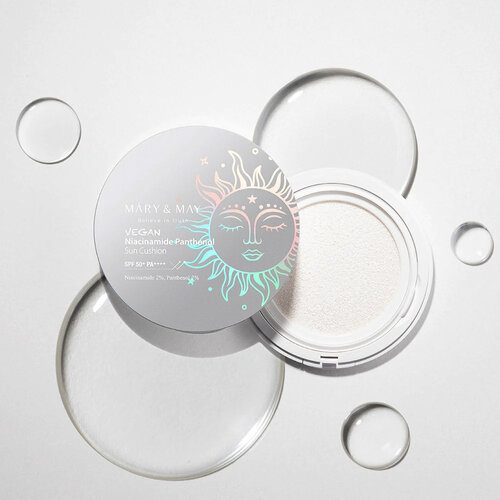 Mary & May Vegan Niacinamide Panthenol Sun Cushion SPF50+ PA++++ Mary & May Vegan Niacinamide Panthenol Sun Cushion SPF50+ PA++++
