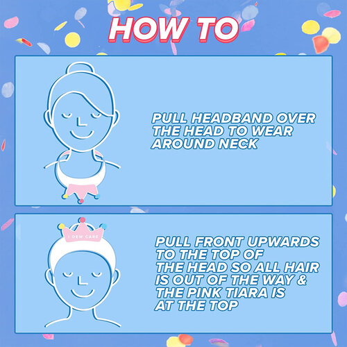 I Dew Care Pink Tiara Headband I Dew Care Pink Tiara Headband