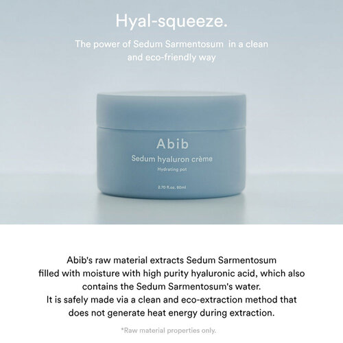 Abib Sedum Hyaluron Crème Hydrating Pot