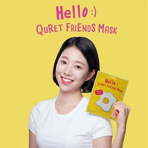 Quret Hello :) Friends Egg Mask