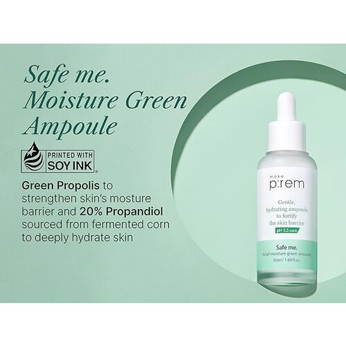 Make P:rem Safe me Relief Moisture Green Ampoule Make P:rem Safe me Relief Moisture Green Ampoule