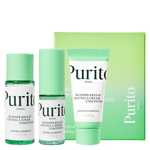 Purito Seoul Wonder Releaf Centella Mini Kit Unscented Purito Seoul Wonder Releaf Centella Mini Kit Unscented