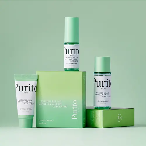 Purito Seoul Wonder Releaf Centella Mini Kit Unscented Purito Seoul Wonder Releaf Centella Mini Kit Unscented