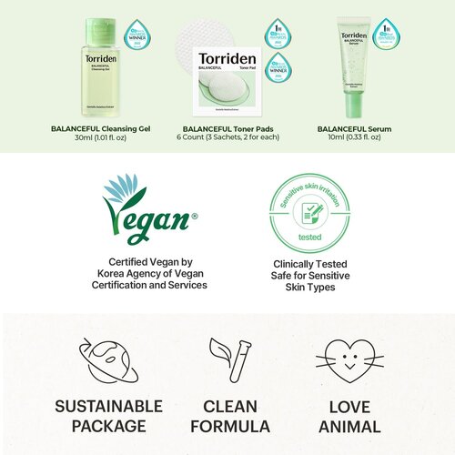 Torriden BALANCEFUL Skin Care Trial Kit Torriden BALANCEFUL Skin Care Trial Kit