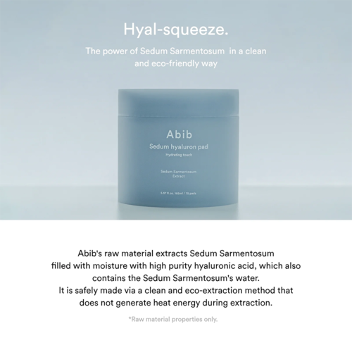 Abib Sedum Hyaluron Pad Hydrating Touch Abib Sedum Hyaluron Pad Hydrating Touch