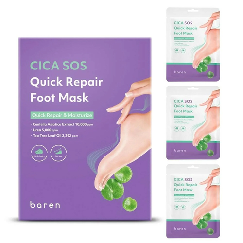 Baren CICA SOS Quick Repair Foot Mask Baren CICA SOS Quick Repair Foot Mask