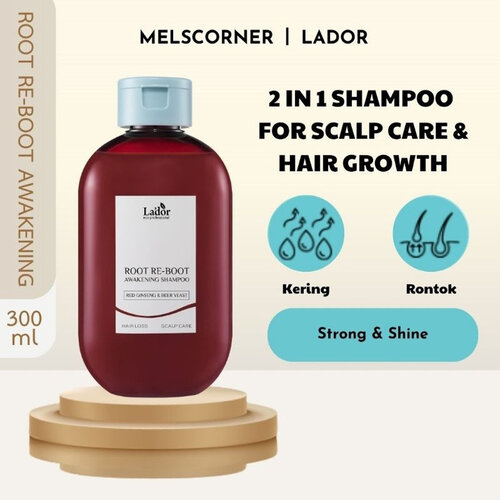 Lador Root Re-Boot Awakening Shampoo Red Ginseng & Beer Yeast Lador Root Re-Boot Awakening Shampoo Red Ginseng & Beer Yeast