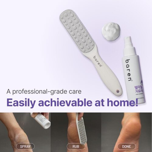 Baren Callus Remover Kit for Feet Foot File & Peeling Foot Spray Baren Callus Remover Kit for Feet Foot File & Peeling Foot Spray