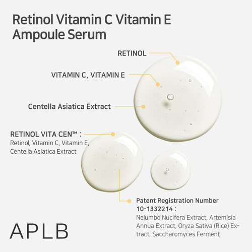 APLB Retinol Vitamin C Vitamin E Ampoule Serum