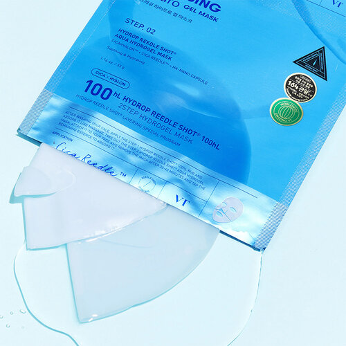 VT Cosmetics Hydrop Reedle Shot 100hL 2Step Hydrogel Mask VT Cosmetics Hydrop Reedle Shot 100hL 2Step Hydrogel Mask
